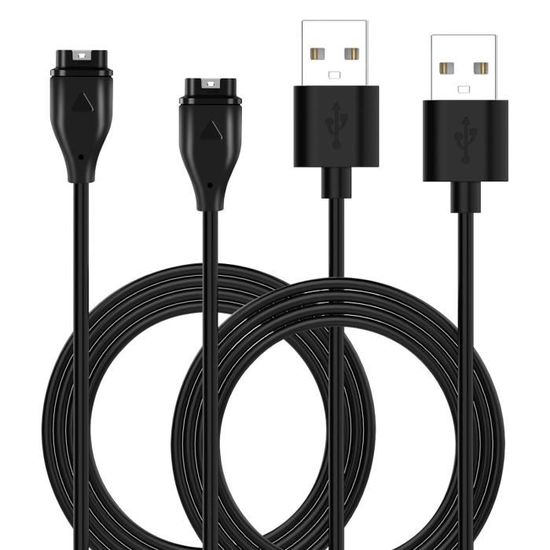 Chargeur Universel Pour Montres Garmin - Compatible Fenix 7, 6, 5, Forerunner, Vivoactive, Venu 2 Et Plus | Câble USB 1 M