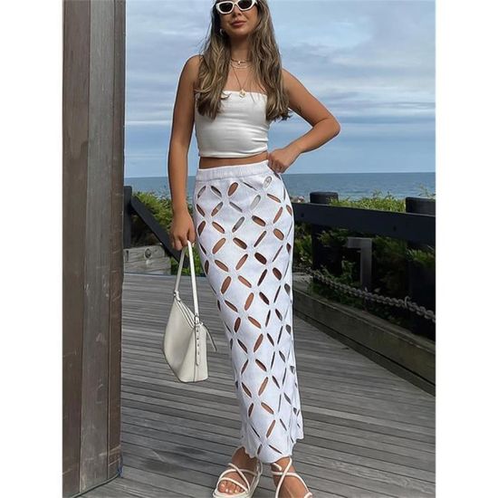 Jupe longue moulante taille haute 2025