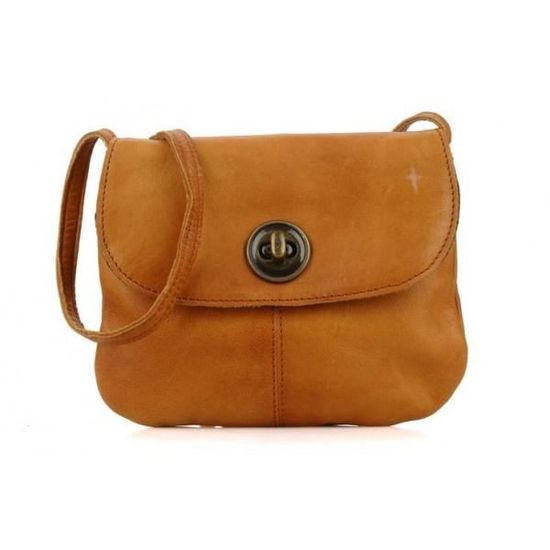 Sac pochette Pieces Cognac TOTALLY ROYAL Party Bag Cuir 17055353 COGNAC