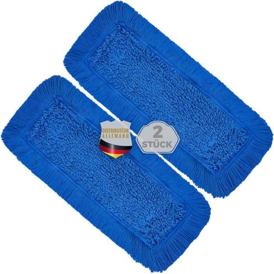 Lot De 2 Housses De Sol En Microfibre Cheille Flat Mo Pour Un Ramassage Ideal De La Salete Ideal Pour Les Sols Tels Que 92122800