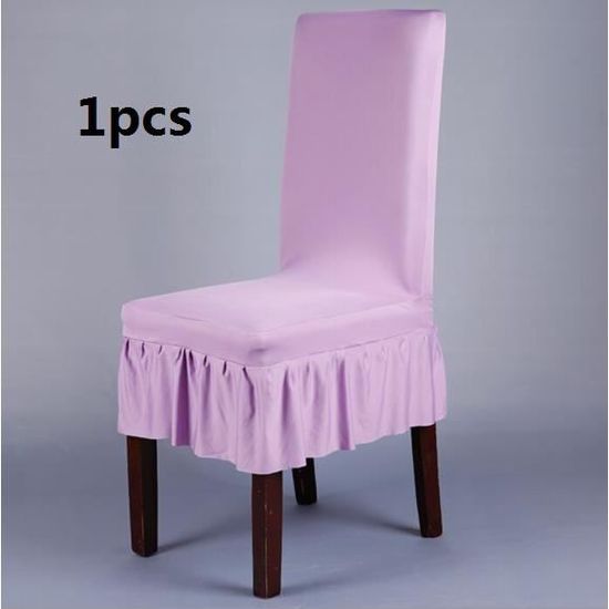 1 PCS violet élasticité  hôtels  mariage Housse Chaise Spandex Polyester Lycra Fini Tabouret Fauteuil Extensible  housses de chaise 
