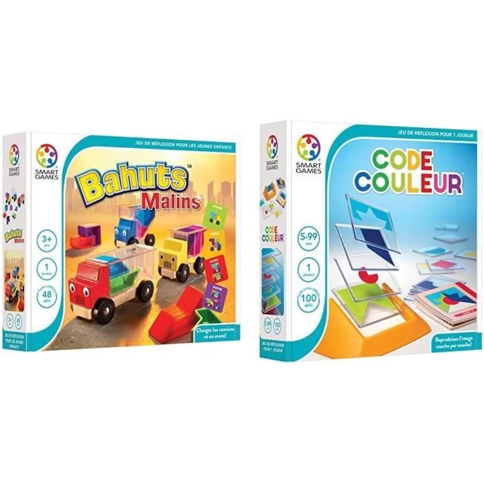 Smartgames - SG 035 FR - Bahuts Malins - Jeu de R?�flexion de Logique et d'Encastrement & SG 090 