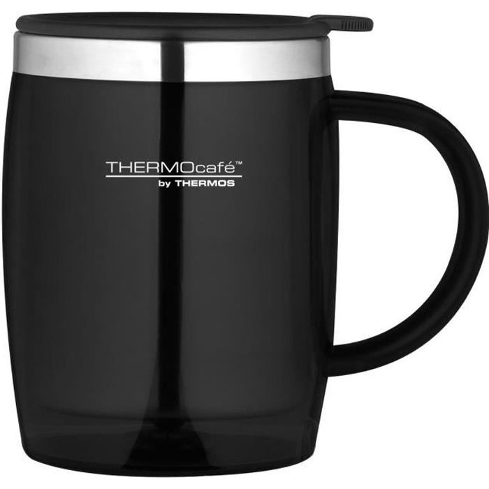 thermos tasse de bureau - 450 ml - noir