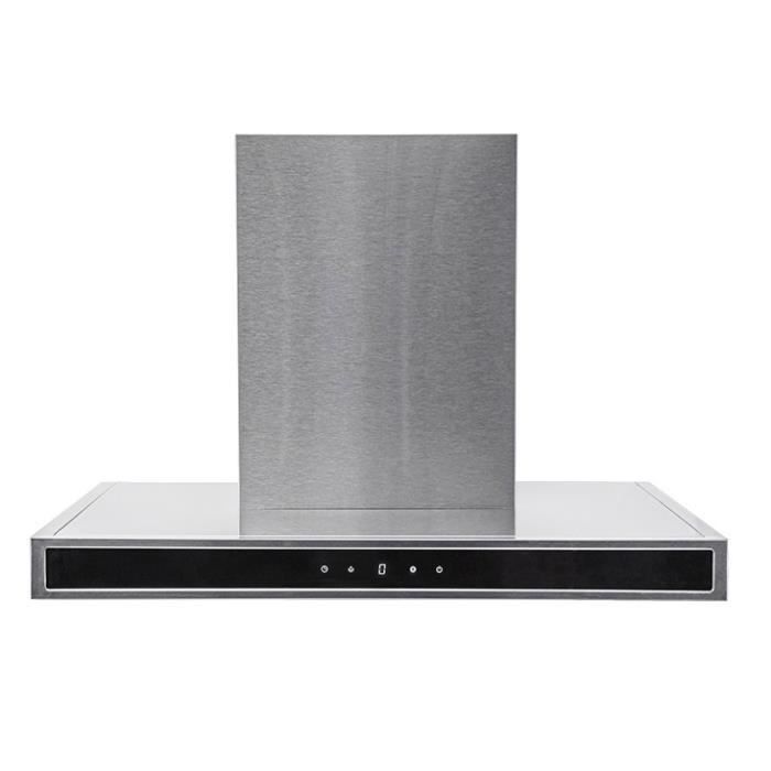 AMSTA AMHB60X - Hotte 60cm Décorative Inox - 586 m3 - 70 dB - Classe B - Recyclage ou Evacuation - Garantie 3 ans
