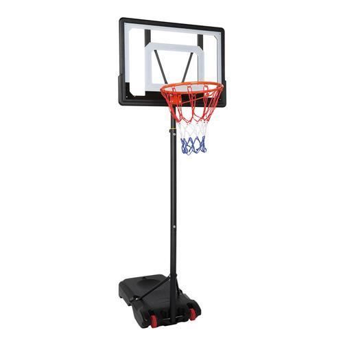 Panier de Basket réglable hauteur de 1.2m-2.1m avec Roulettes et Pied pour Enfant-Adulte