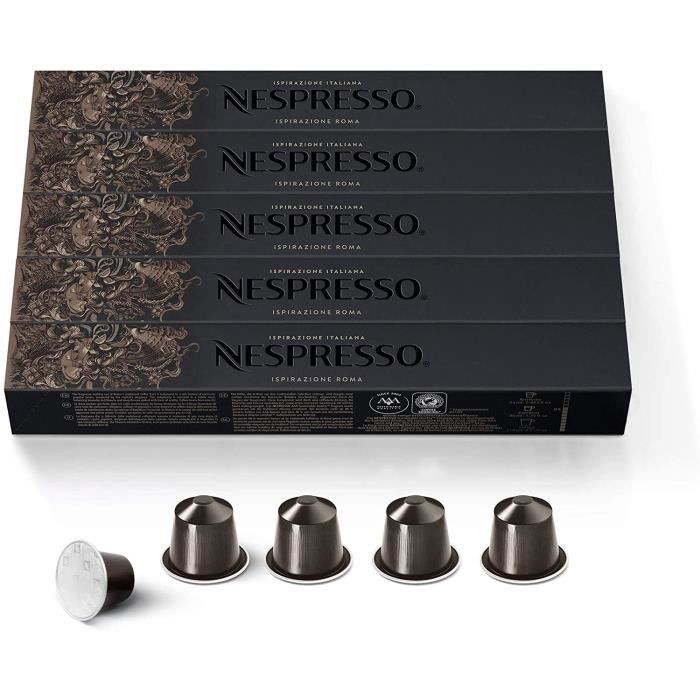 Lot de 50 capsules Nespresso Roma
