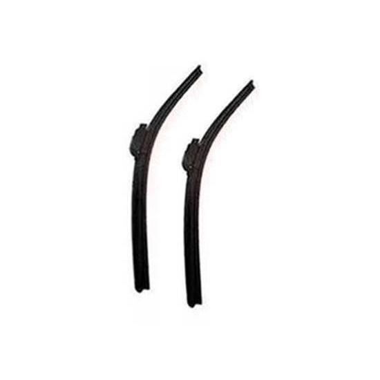Kit 2 Balais d'essuie-glaces pour VOLKSWAGEN POLO IV ph. 2 2005-2009 Universel Flat 11 Adaptateurs.