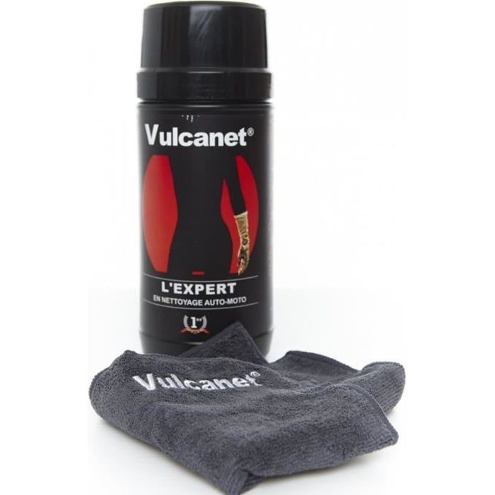 Vulcanet Lingettes Nettoyage Auto Moto + Microfibre