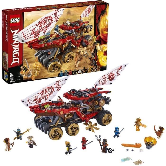 Jeux de construction LEGO®-NINJAGO® Le Q.G des ninjas Jeu pour Enfant 9 Ans et Plus, Briques de Construction Garçon et F 52576