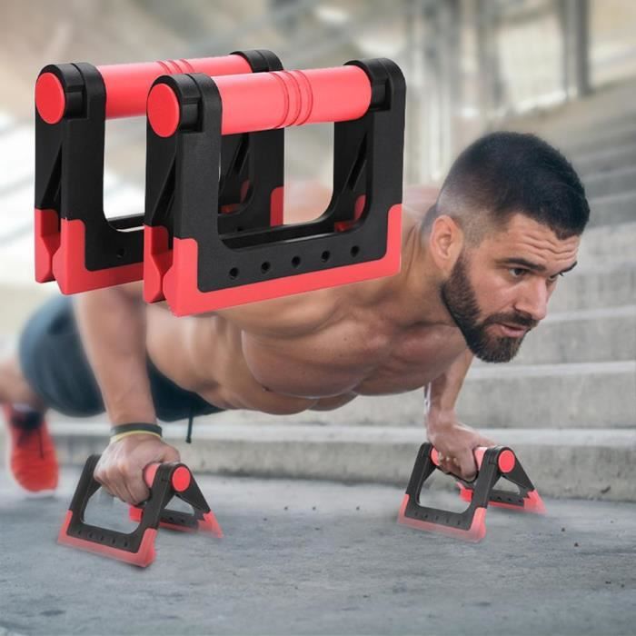 2 pièces Pliant Push-Up Stand Gym Push Up Musculation Support pour Pompes Poignée Antidérapante pour Femmes - ZOAMFWZDA07295