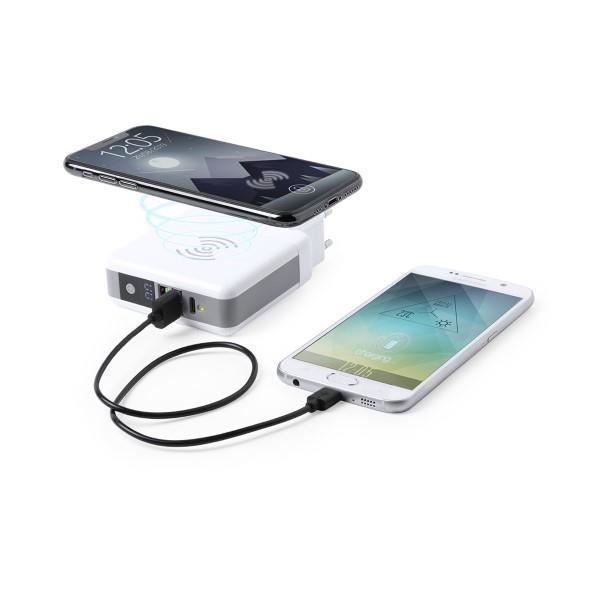 Power Bank Sans Fil 6700 mAh USB-C Blanc 146141 - Couleur:Blanc