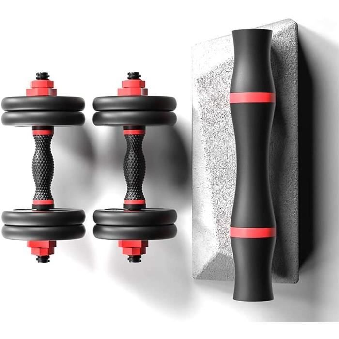 HALTERE DODOBD Haltères Musculation, avec Barre d&rsquoExtension, Poids Ajustable,pour Hommes et Femmes, Musculation, Pr231