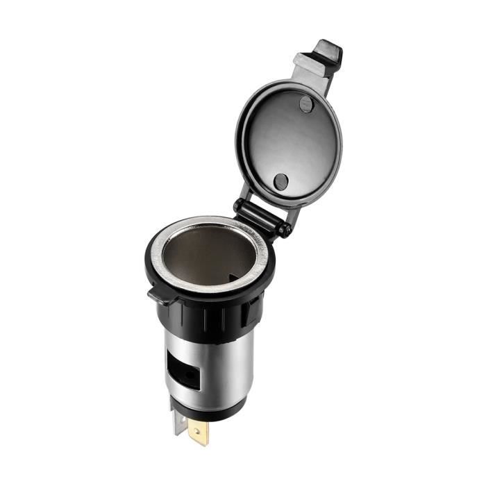 Accessoires auto intérieurs,Allume cigare femelle, adaptateur d'alimentation en plastique 12 24V, prise électrique pour voiture,