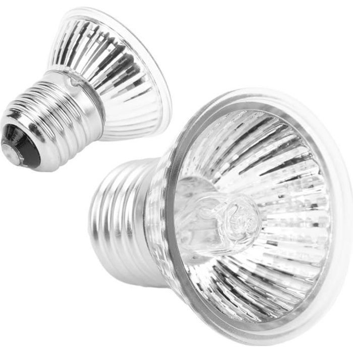 Cuque lampe de bain de soleil pour reptiles E27 Ampoule Chauffante Lampe Bain de Soleil Aquarium pour Reptiles Tortues 220‑240V