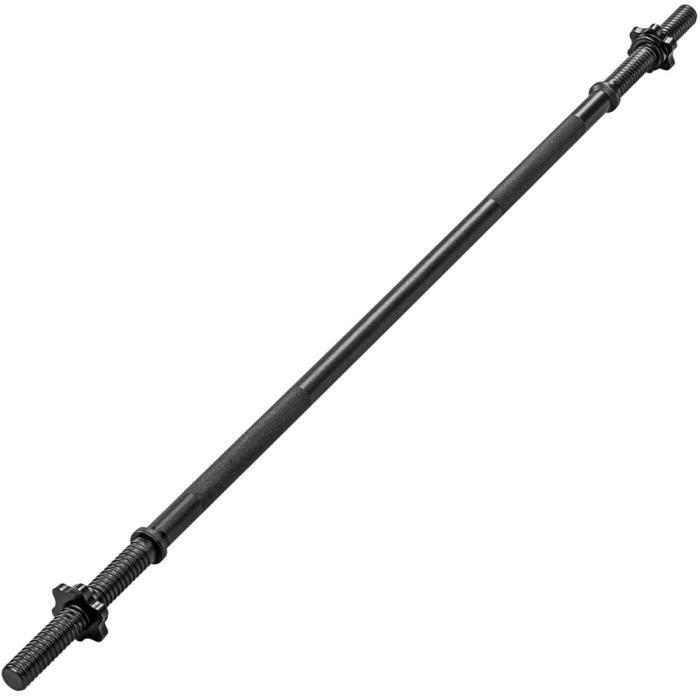 MOVIT Barre droite de 200 cm avec vis de serrage - Couleur noire