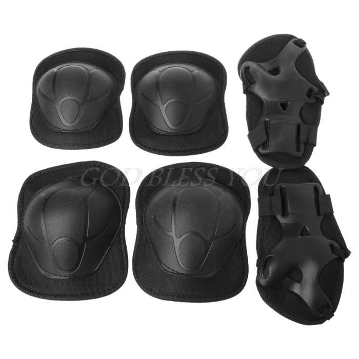 PROTEGE-CHEVILLES - CHEVILLERE,Livraison gratuite haute densité enfants enfants genouillères vélo planche à roulettes - Type Black