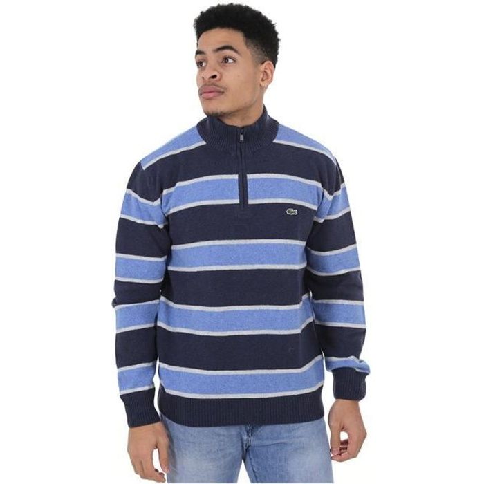 LACOSTE PULL HOMME BLEU
