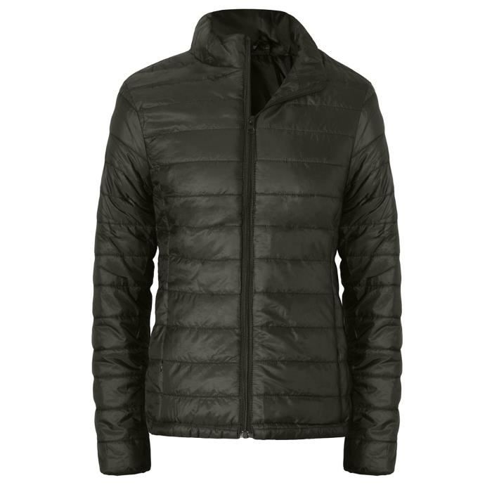 Sweat-shirt femme fermetures à glissière Slim Zipper manches longues Bomber manteau chaud hauts Vert