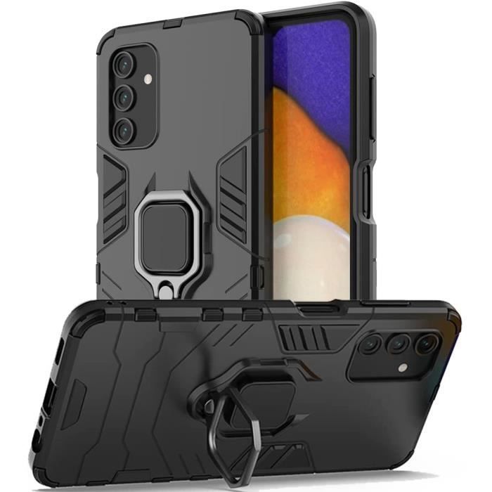 Coque pour Samsung Galaxy A13 4G et A13 5G-Anti Choc avec anneau Bague Anti Chute - béquille