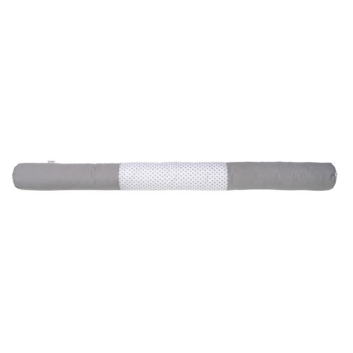 TINEO Coussin de grossesse - Grande modularité - En polyester - 160 x 12 cm - Gris et motif étoile
