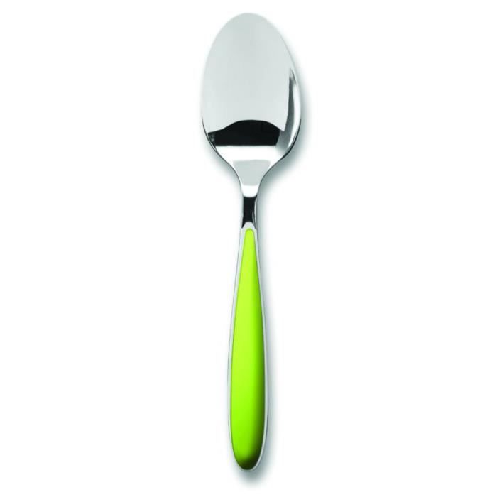 Lot de 12 Cuillères à Café amande verte - 14,1 cm