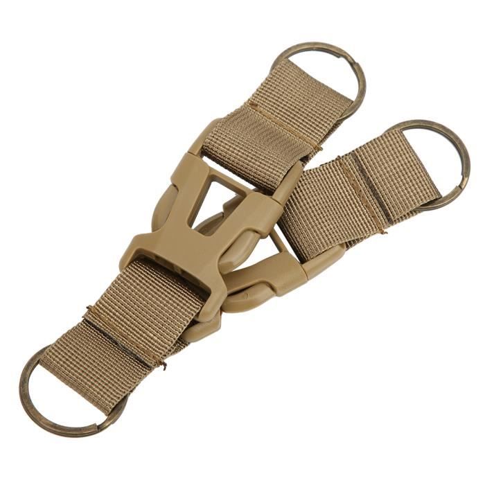 YUM Porte-Clés de Sac à Dos Tactique Multifonction Extérieur Boucle de Suspension en Nylon Accessoires Sport(multifonctionnel k