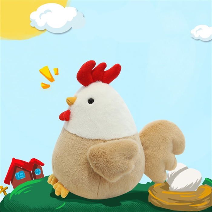 Gros poulet jaune fait à la main en peluche Silicone Squishy pincement jouets mignon poule poussins Taba presser jouet flou libération main Stress  26