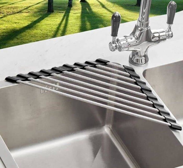 SHOP-STORY - Égouttoir Pliable Antidérapant En Acier - Séchage