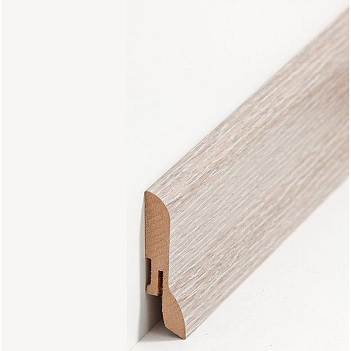 PROVISTON Afdekstrip voor verwarmingsbuizen tot 88 mm, hoogte 64 x 96 x 2500 mm, MDF-kern, met folie bekleed eiken om te lijmen, clips, schroeven en spijkers, afdekstrip voor verwarmingsbuizen by