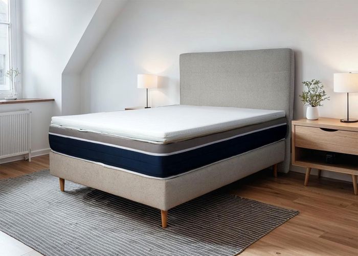 Surmatelas Cocoon Plus 200 x 200 x 6 cm enveloppant mousse HD et mémoire de forme