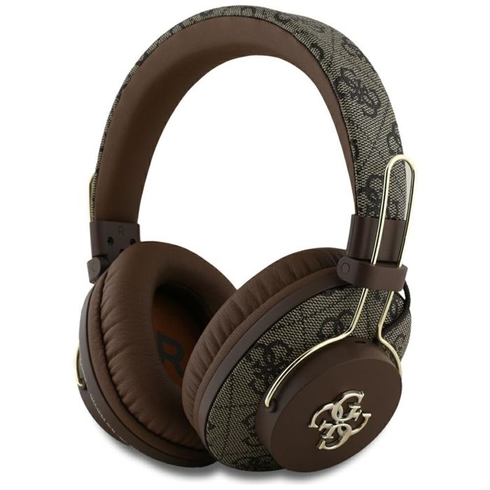 Casque Bluetooth sans fil supra auriculaire Guess Metal 4G Logo ENC