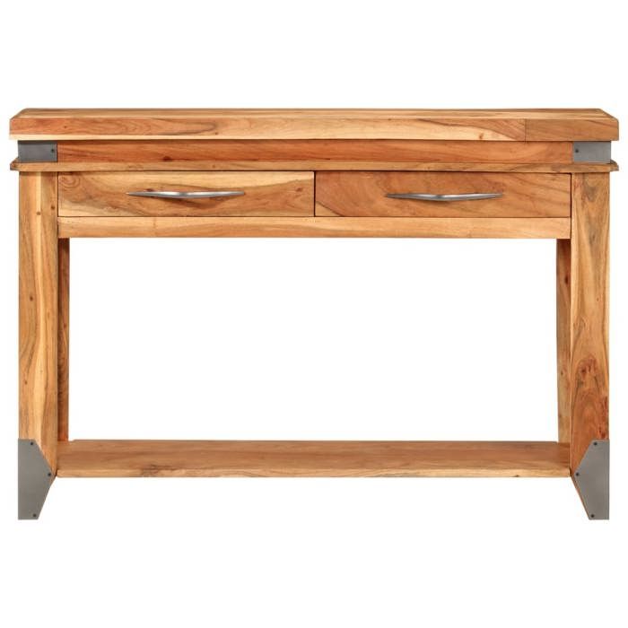 Réduction - Meuble console - Table dappoint Design élégant - 110x34x74 cm - bois dacacia massif @FR139683