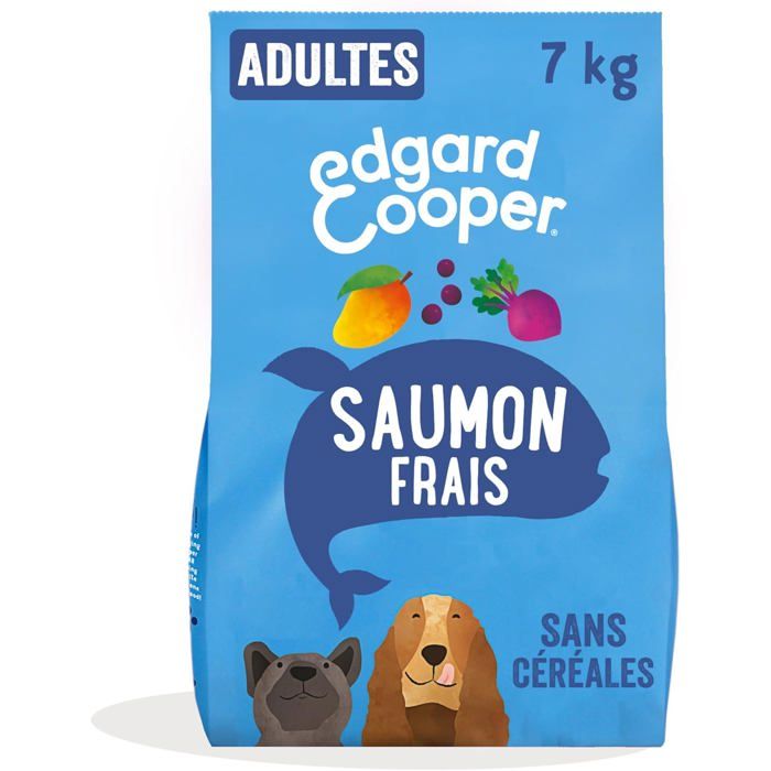Meilleurs prix pour Croquettes Chien - Edgard Cooper - Saumon Frais - Hypoallergénique - Sans Céréales - 7kg