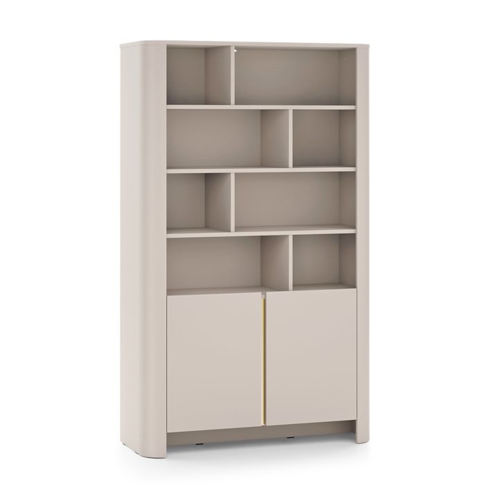 Bibliothèque Komodee AMOS REG1 Corps arrondi Cachemire Cachemire 39 x 103 x 170 cm Bibliothèque Komodee AMOS REG1 Corps arrondi Cachemire Cachemire 39 x 103 x 170 cm