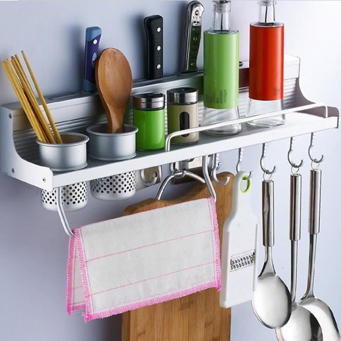Etagere D Aluminium Murale Rangement Des Epices Couteaux Et