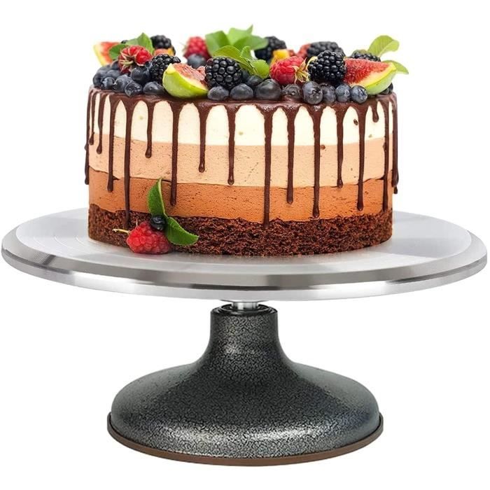Plateau à Gâteau Rotatif + 7 Douilles + Accessoires - Kit Complet Pâtisserie Pour Décorer Gâteaux Facilement