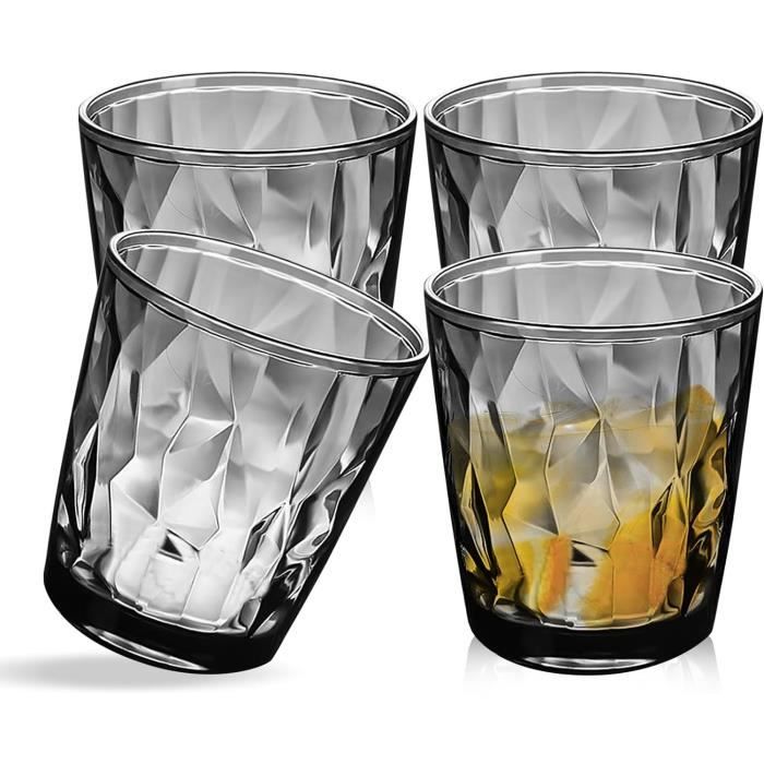 Lot 60 Gobelets Réutilisables Plastique Rigide Transparent 200 Ml – Empilables – Fêtes Noël Mariage Éco