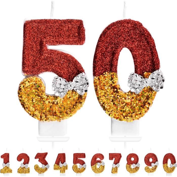 Bougies Chiffres 3D Pour 30 Ans - Lot Bougie 3 Et 0 En Paraffine, Décoration Anniversaire Adulte Et Enfant
