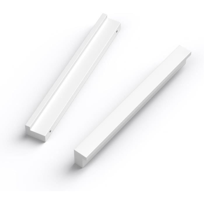 Poignée De Meuble En Zinc Nickel Mat - Espacement 128 Mm, Largeur 170 Mm, Pour Tiroirs Et Portes