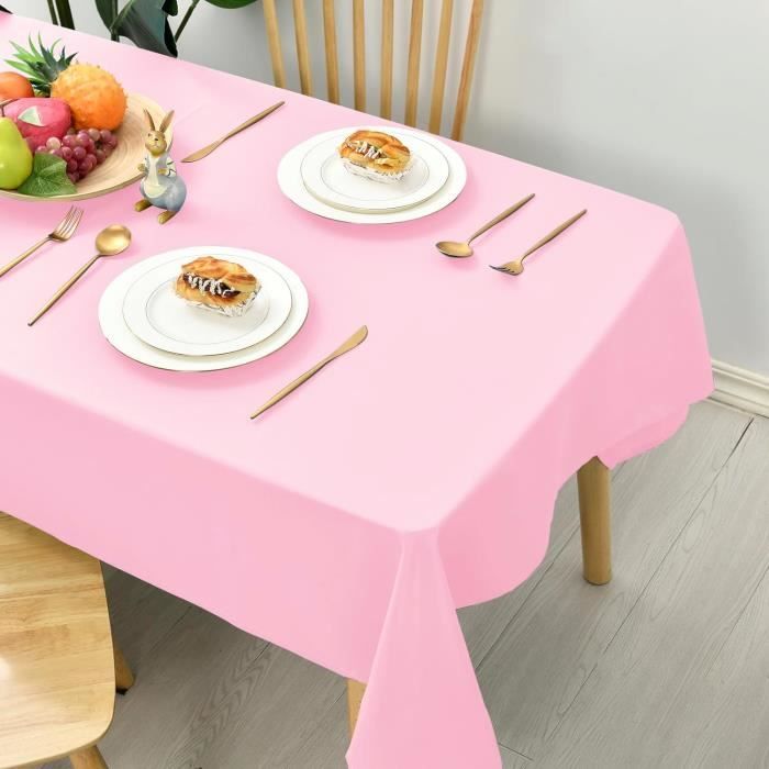Nappe Ronde En Tissu Lavable 140cm | Revêtement Téflon Anti-taches, Effet Lotus | Argenté, Facile D'entretien - 9