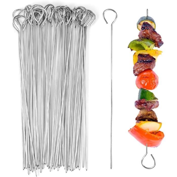 Brochettes Télescopiques En Acier Inoxydable, 8 Pcs