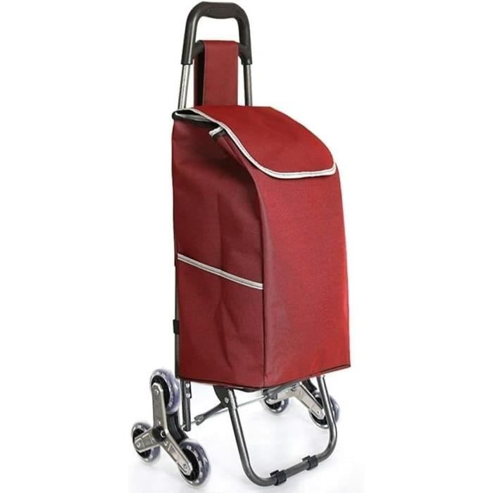 Sac Isotherme Pour Chariot D'escalier - 42L, Tissu Oxford 600D Imperméable, Bleu Ou Rouge