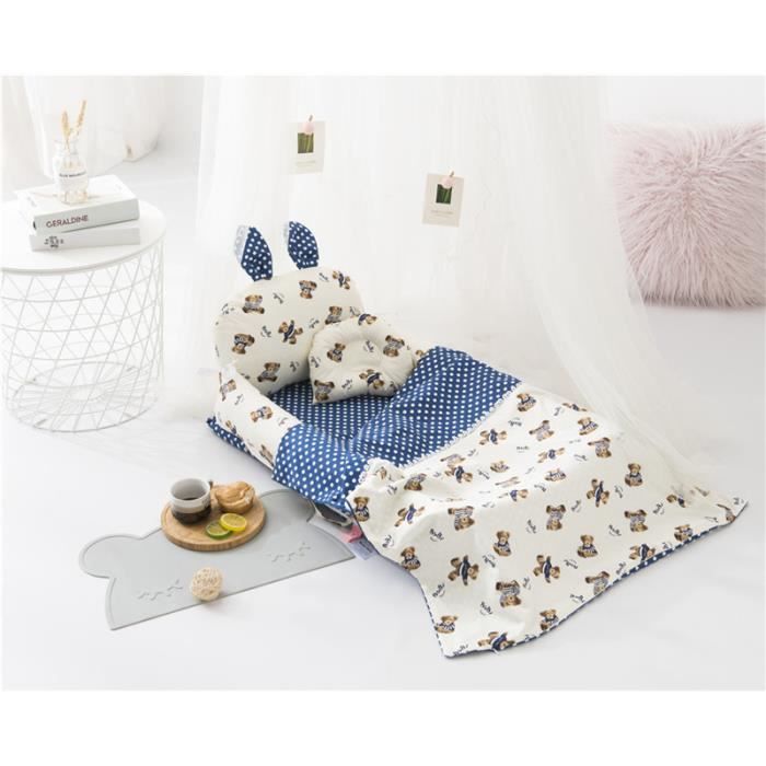 Cale Bebes Avec Hosse De Coverture Oreiller Nid Bebe Lit Isole Pour Nouveau Ne Dormir Lit Bebe Pliable Voyage 90 50 15cm Lion Cdiscount Puericulture Eveil Bebe