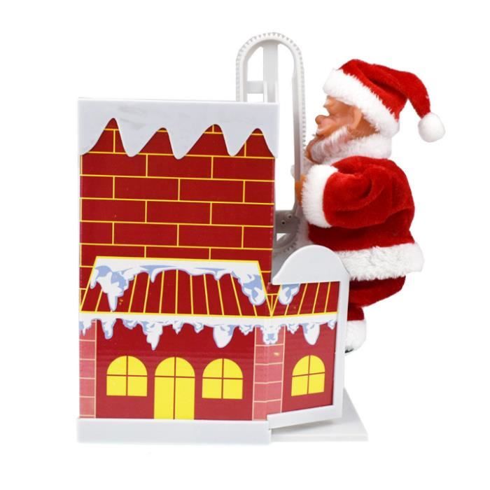 Le Pere Noel Mur D Escalade Sur Le Mur Escalade Cheminee Santa Doll Avec Musique Jouet Electrique Cadeau De Noel Achat Vente Talkie Walkie Jouet Cdiscount