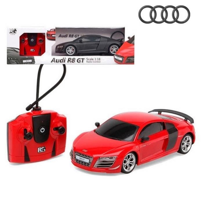 Voiture télécommandée AUDI R8 GT rouge 42cm officiel 1:18 jeu jouet  radiocommandée Hightechnology Toys - Cdiscount Jeux - Jouets