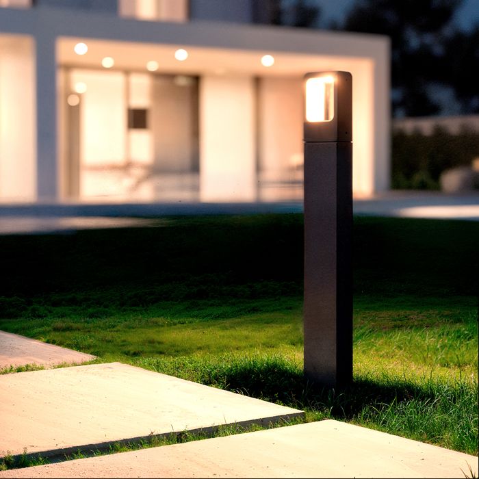 LEDKIA LIGHTING Balise LED Extérieure sur Pied | 320 Lumens | Hauteur 80cm | Aluminium Résistant | IP54 | Éclairage Jardin et Patio | Chaud - vue 2
