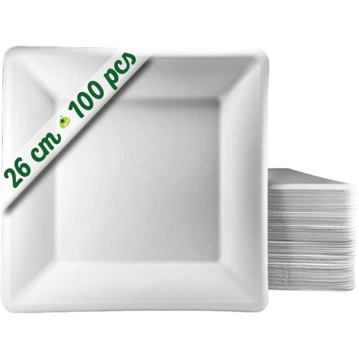 Assiettes en canne à sucre 