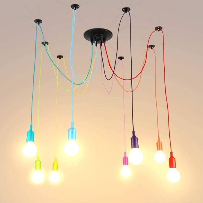 Lampe à Suspension En Plumes D'Autruche,Lustre En Plumes Blanches