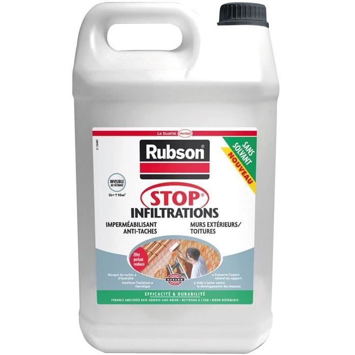 Stop infiltration mur toiture - 5 L - incolore - Cdiscount Bricolage
