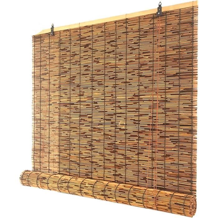 Stores de fenêtre en Bambou NaturelRideaux en Roseau Store venitien